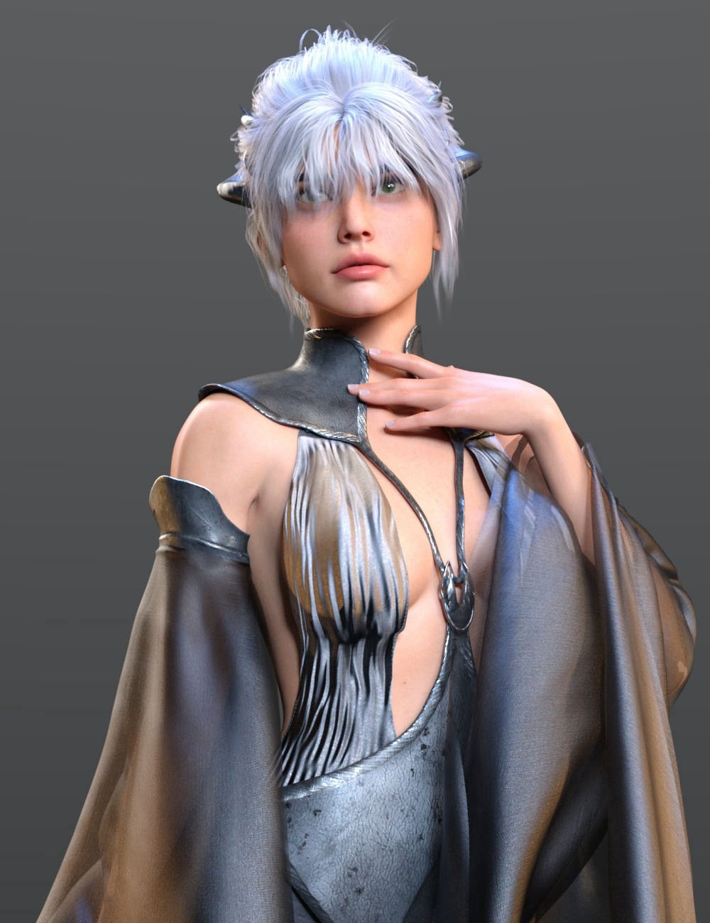 Xila Hair for Genesis 8 and 8.1 Females by: Ergou, 3D Models by Daz 3D