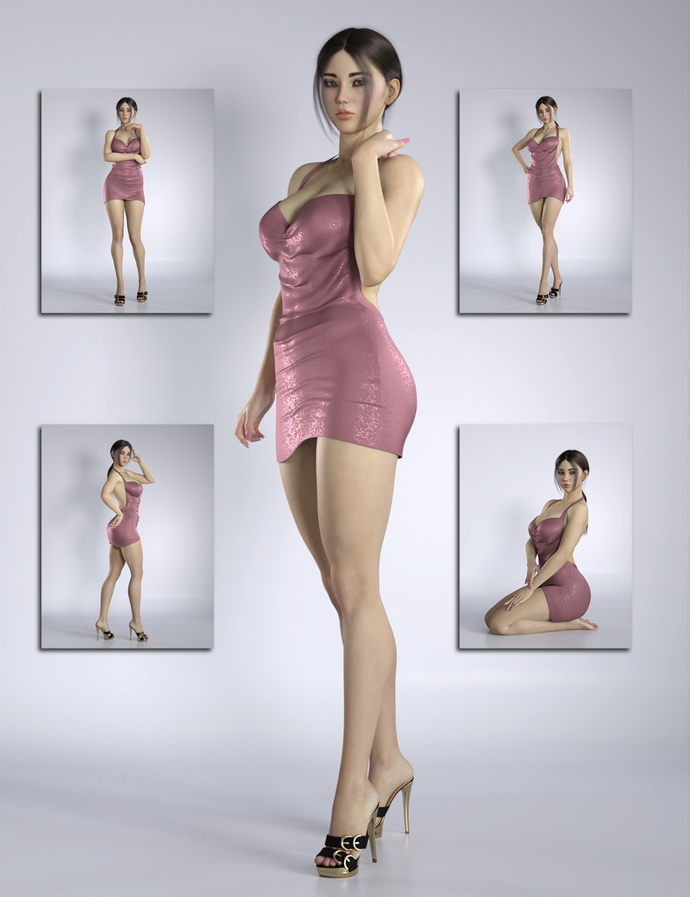 DT Pose Collection 01 for Genesis 8 and 8.1 Female by: Digital Touch, 3D Models by Daz 3D