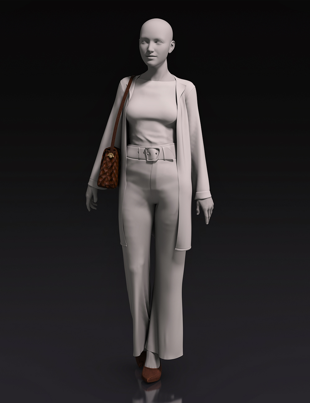 Iconic Style Outfit Bag and Heels for Genesis 8 Females by: Barbara BrundonAnna BenjaminShox-Design, 3D Models by Daz 3D