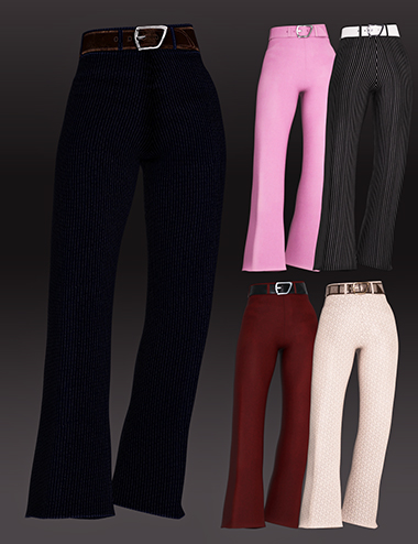 Iconic Style Outfit dForce Pants for Genesis 8 Females by: Barbara BrundonAnna BenjaminShox-Design, 3D Models by Daz 3D