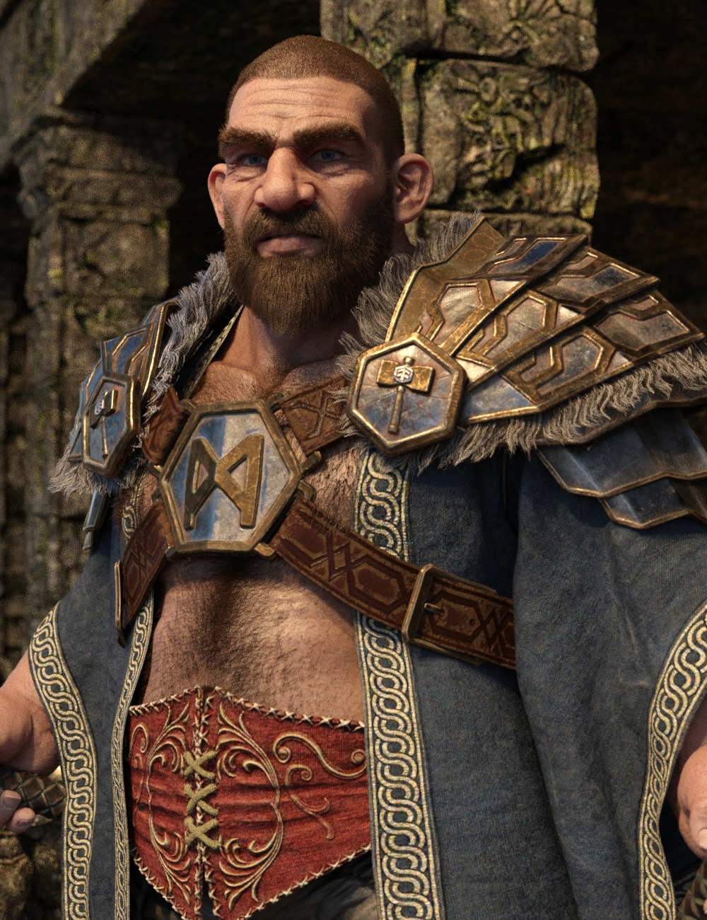 Luthbel's Dwarf HD Character for Genesis 8 Male