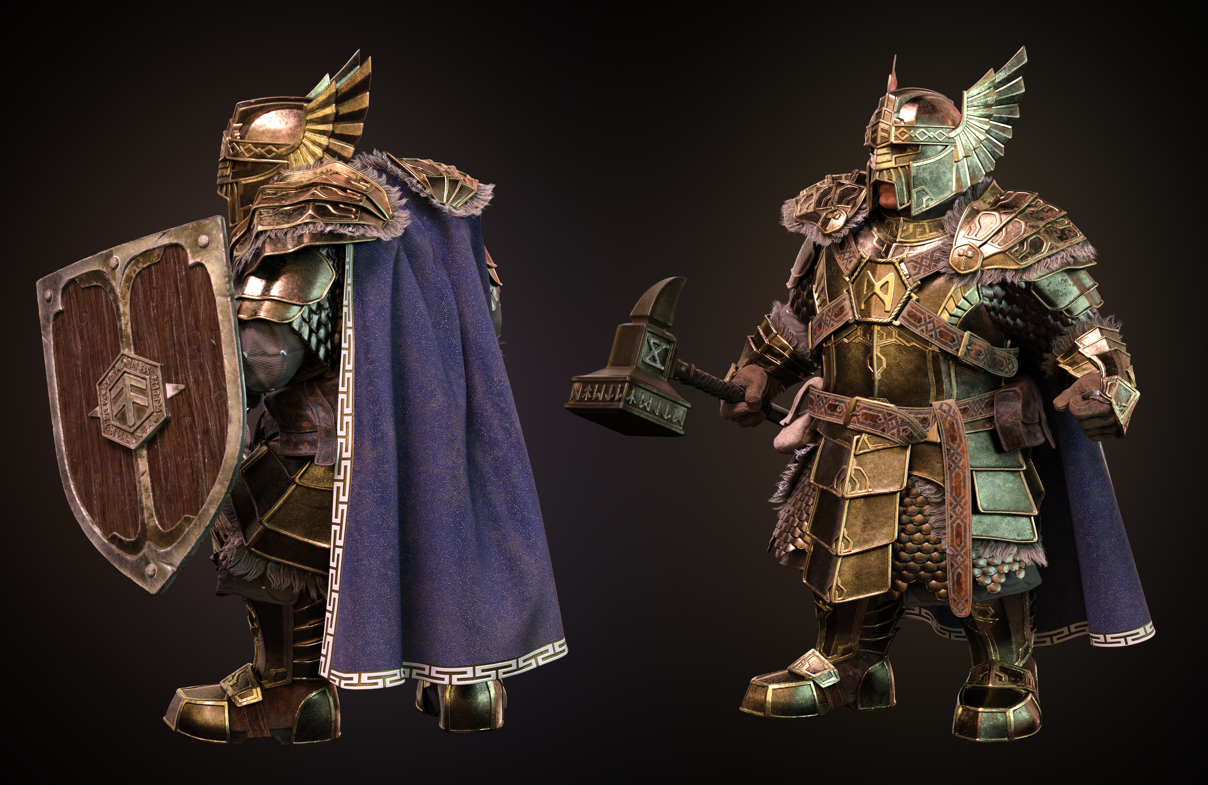 Paladin and Paragon HD Textures Pack by: Luthbellina, 3D Models by Daz 3D