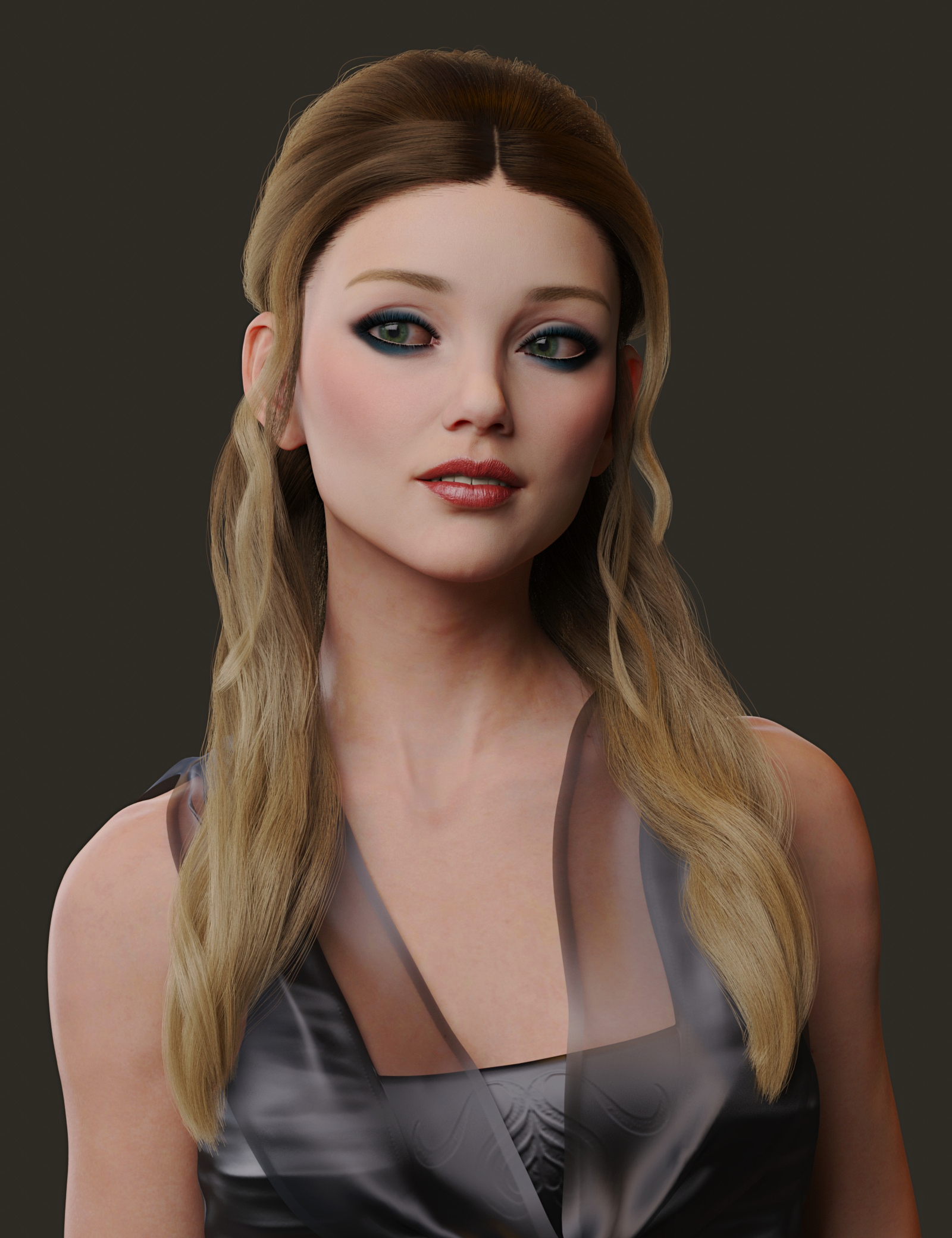 Elegant Hair for Genesis 8 and 8.1 Females by: Toyen, 3D Models by Daz 3D