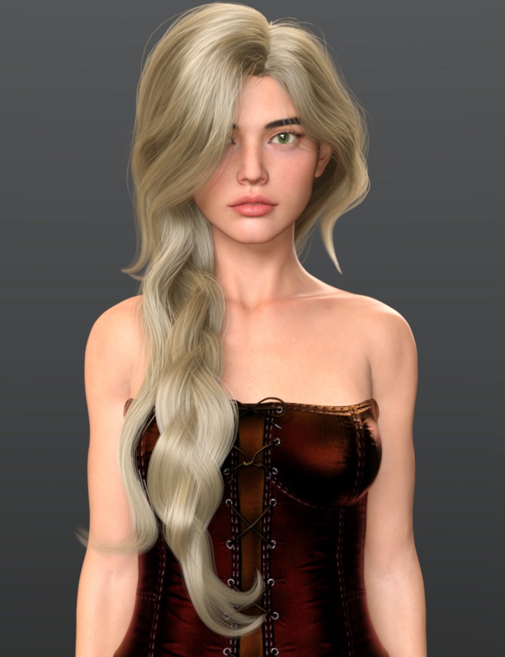 Laya Hair for Genesis 8 and 8.1 Females by: Ergou, 3D Models by Daz 3D