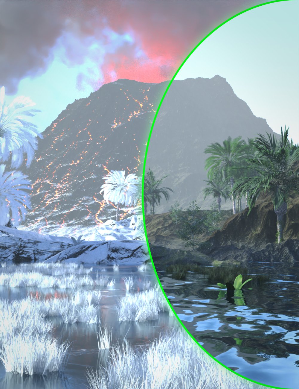KA Prehistoric Lands by: KindredArts, 3D Models by Daz 3D