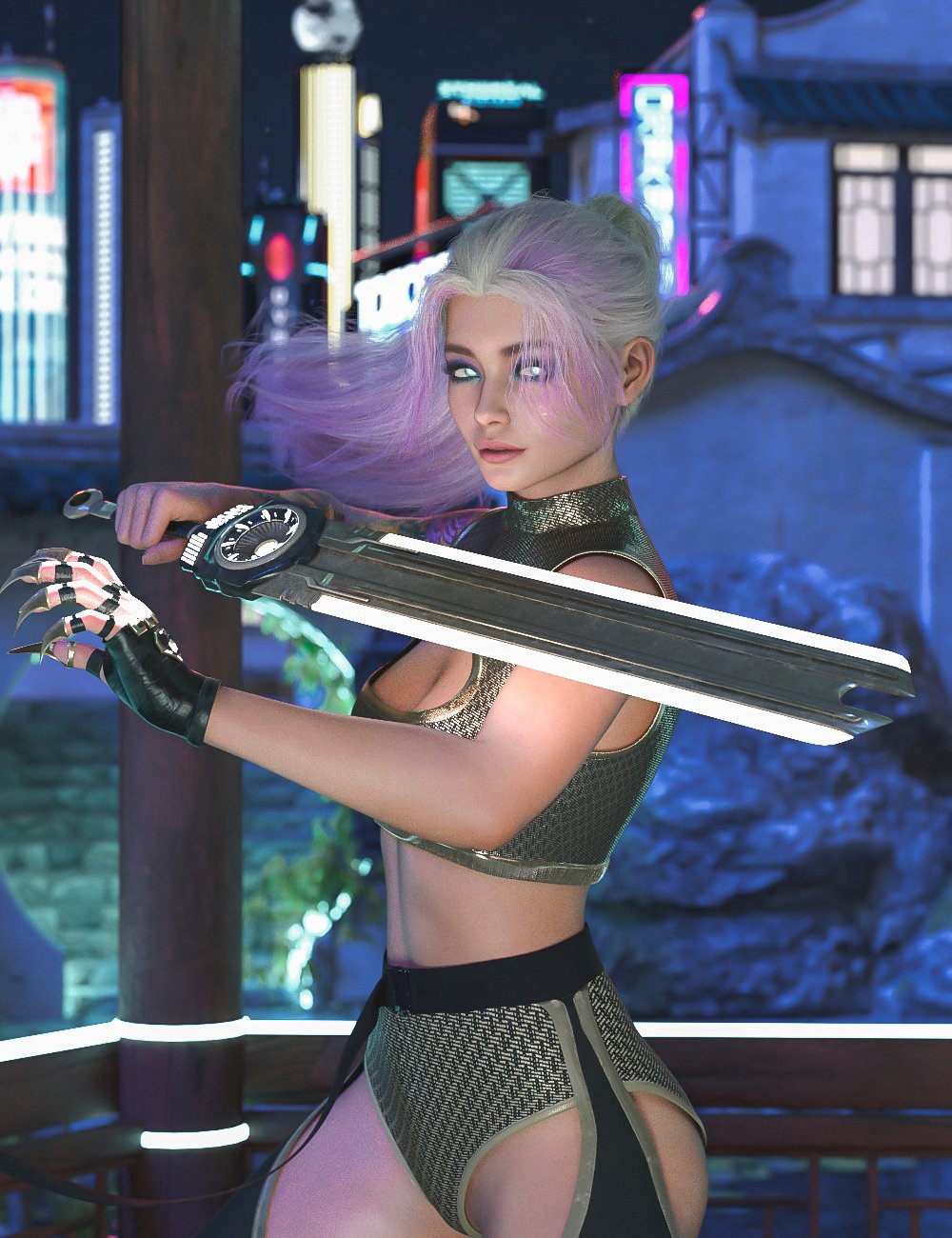 Cyber Killer W dForce Outfit for Genesis 8.1 Female Cyber Killer W dForce Outfit for Genesis 8.1 Female by: OtartSade, 3D Models by Daz 3D