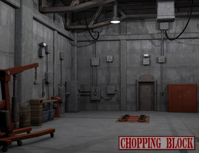 Chopping Block Garage Chopping Block Garage by: Nightshift3D, 3D Models by Daz 3D