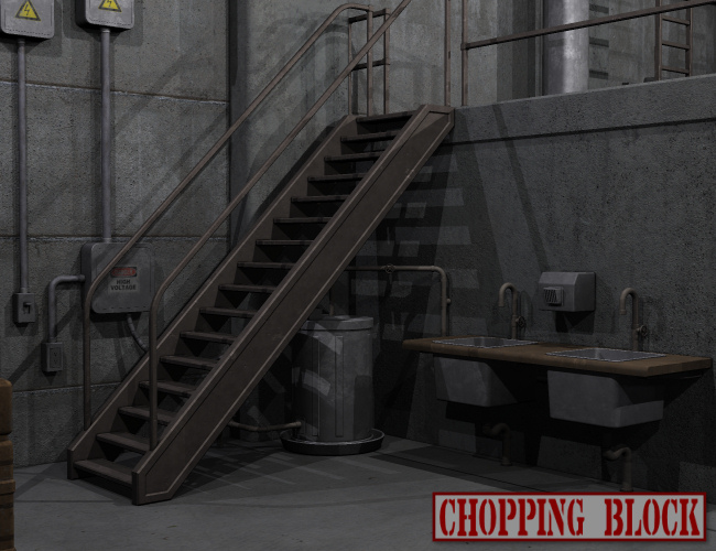 Chopping Block Garage by: Nightshift3D, 3D Models by Daz 3D