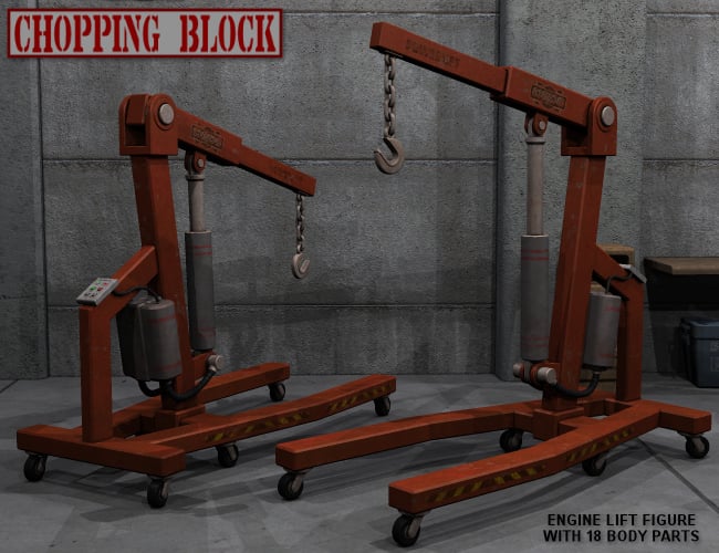 Chopping Block Garage by: Nightshift3D, 3D Models by Daz 3D