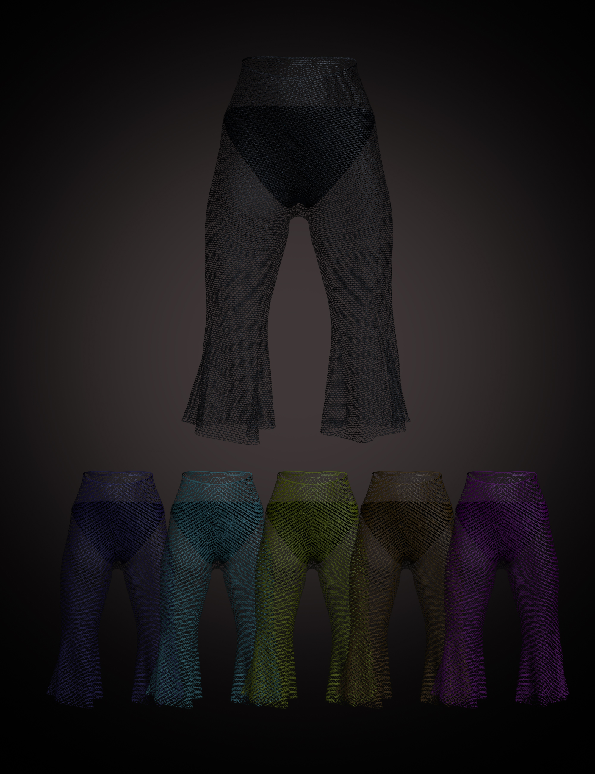 Ravyn Feathered dForce Pants for Genesis 8 and 8.1 Females by: Beautyworks, 3D Models by Daz 3D