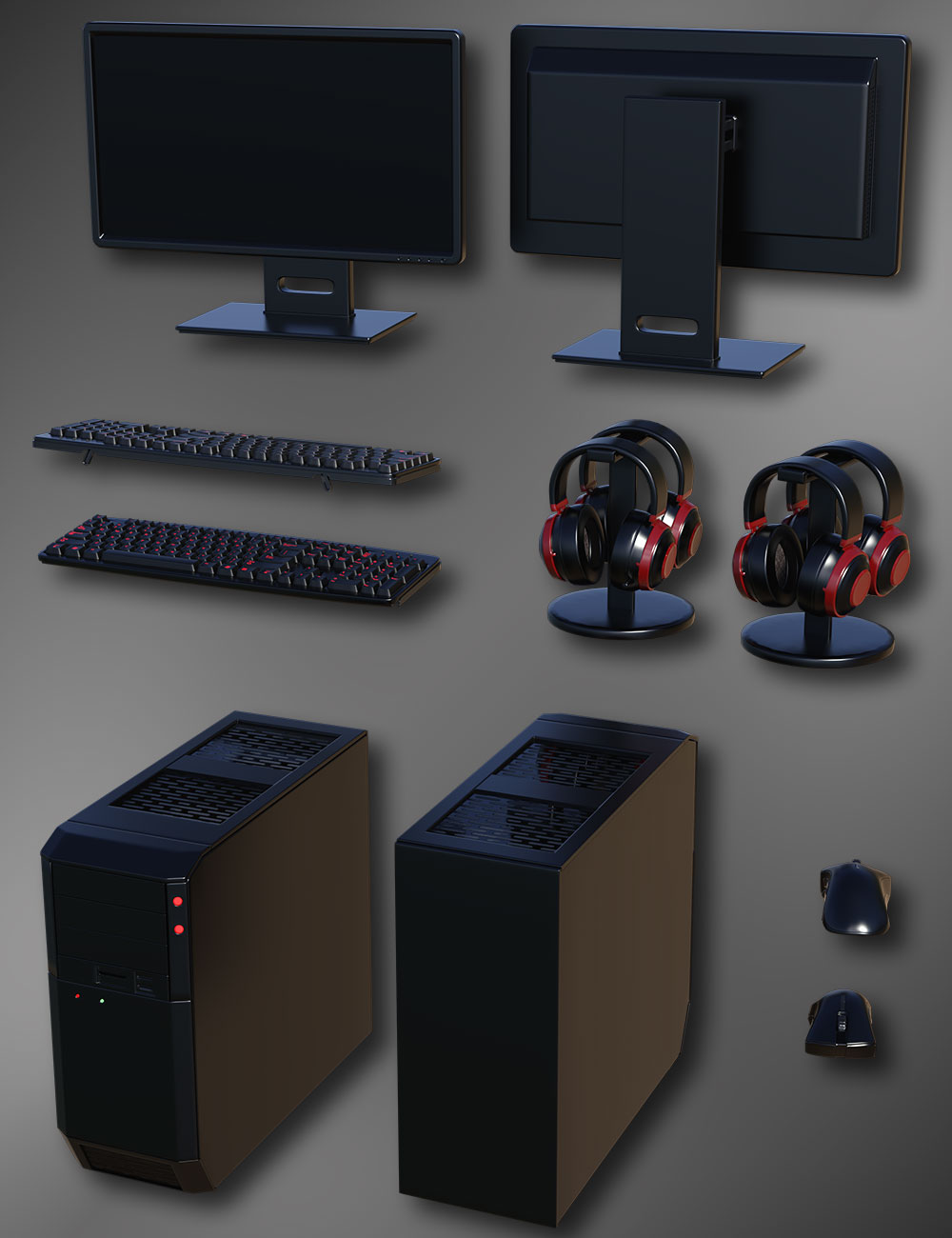Elite Gamer Props Elite Gamer Props by: Falco, 3D Models by Daz 3D