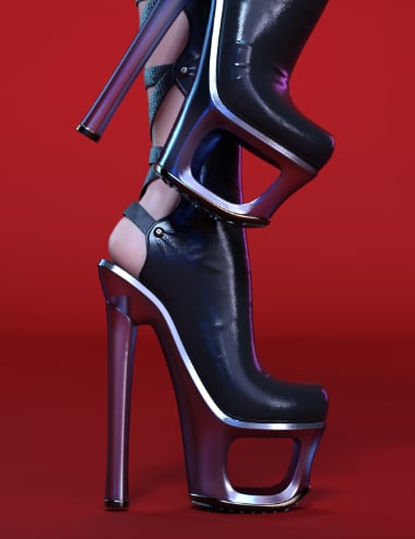 Assassin Sister Boots for Genesis 8 and 8.1 Females by: HM, 3D Models by Daz 3D