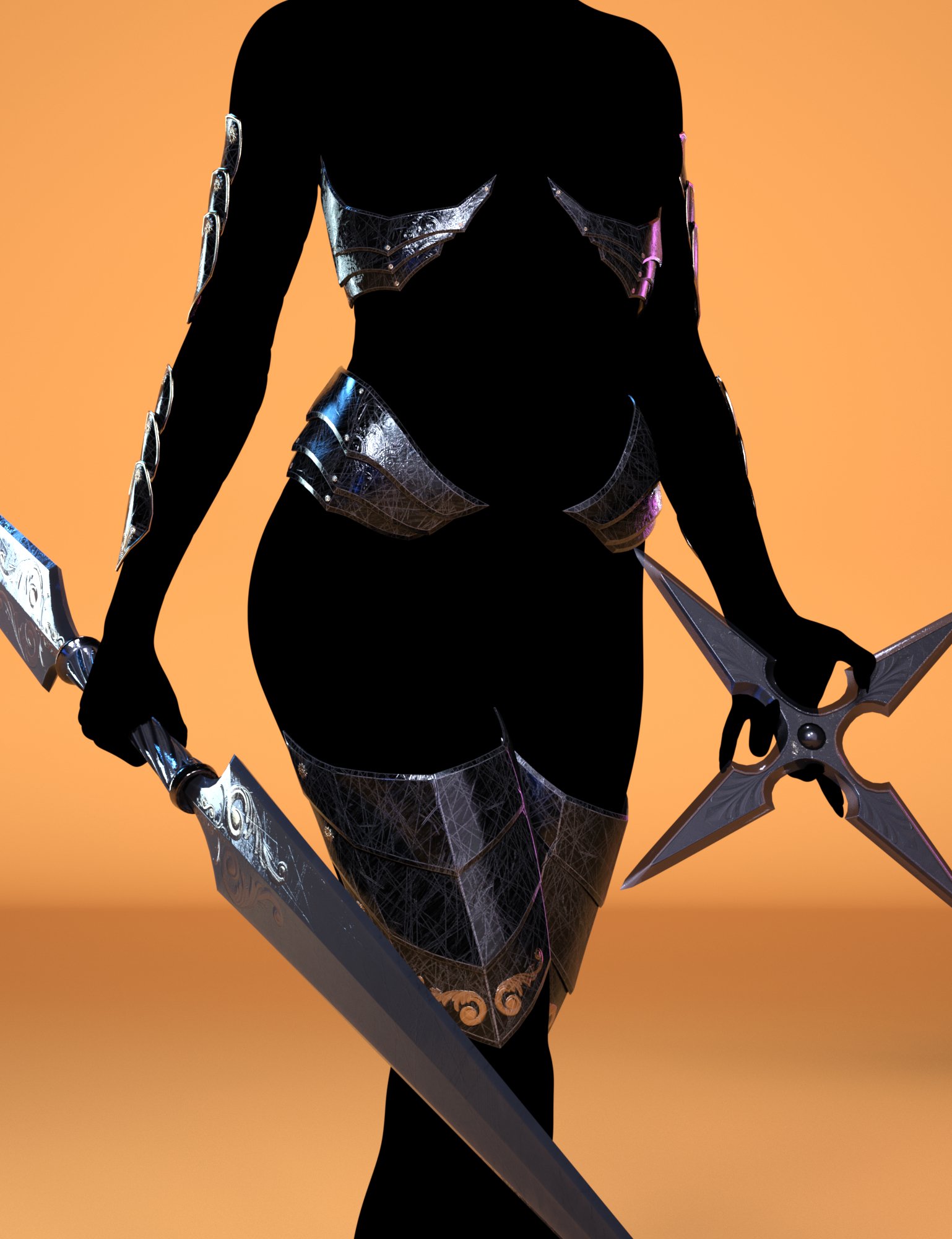 Assassin Sister Armor and Accessories for Genesis 8 and 8.1 Females Assassin Sister Armor and Accessories for Genesis 8 and 8.1 Females by: HM, 3D Models by Daz 3D