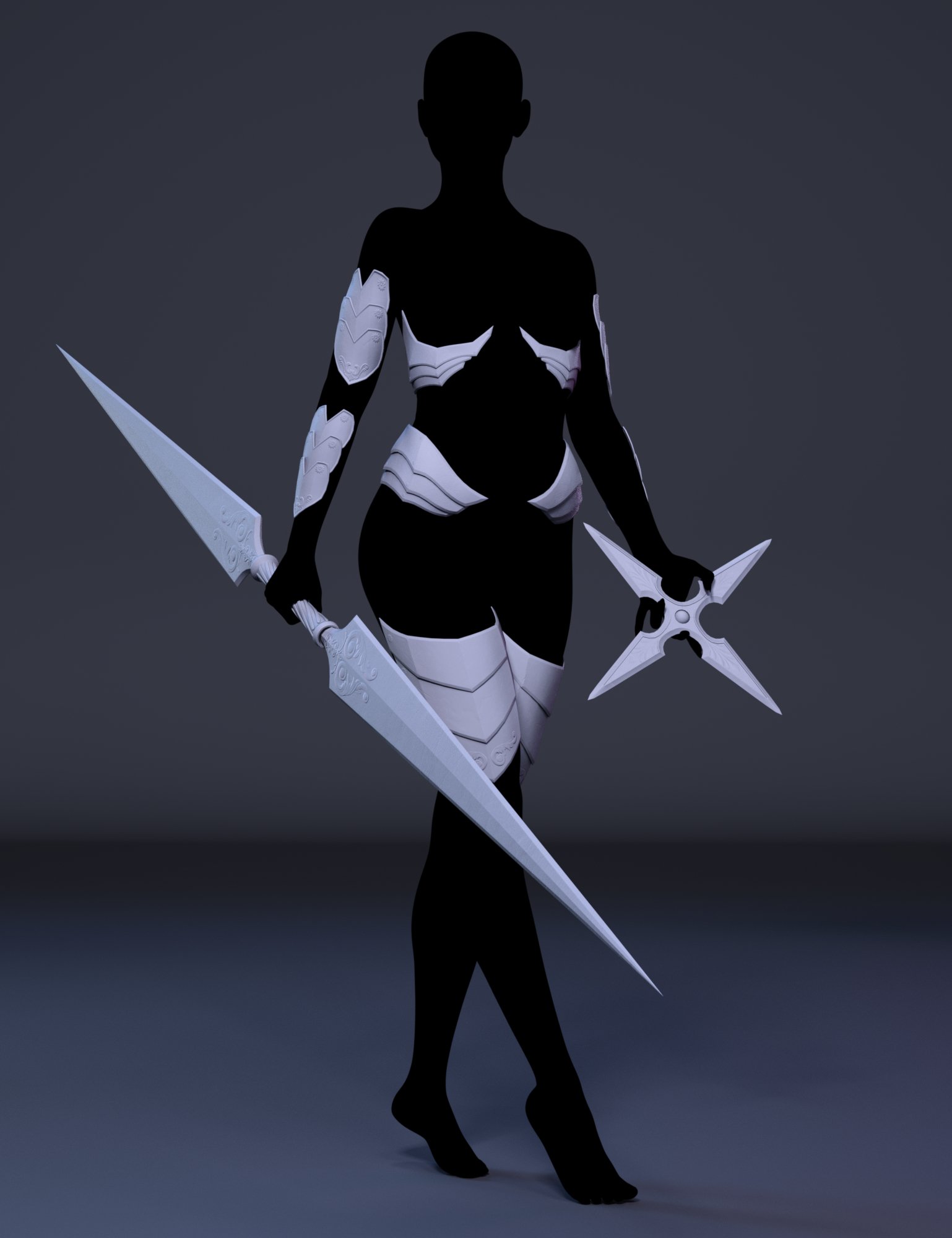 Assassin Sister Armor and Accessories for Genesis 8 and 8.1 Females Assassin Sister Armor and Accessories for Genesis 8 and 8.1 Females by: HM, 3D Models by Daz 3D