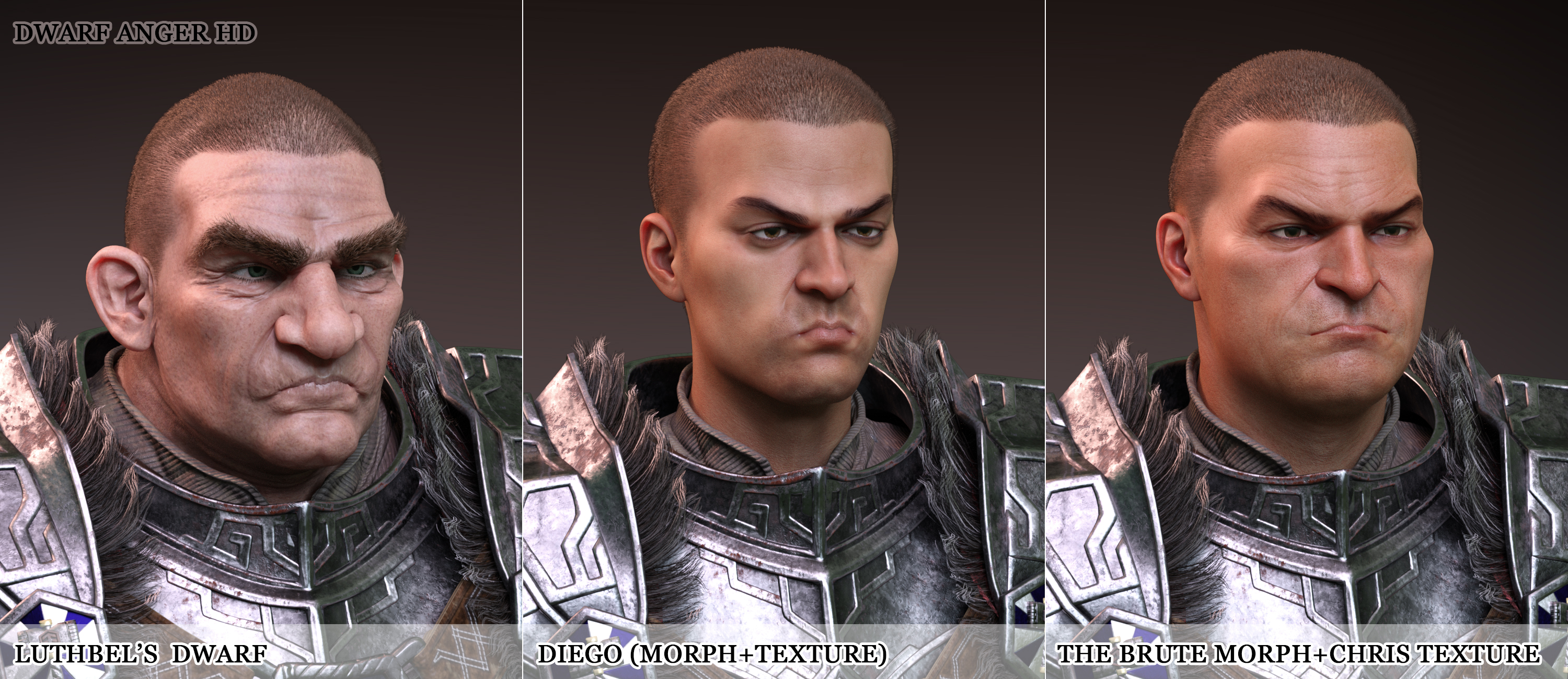 Paladin and Paragon Poses and Expressions for Genesis 8 and 8.1 Male by: Luthbellina, 3D Models by Daz 3D