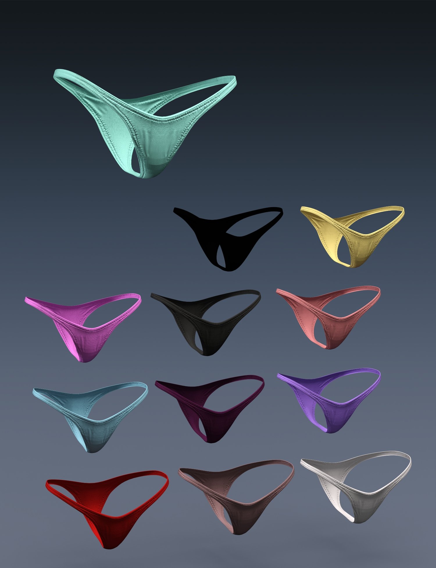 X-Fashion Summer Fashion Bottoms for Genesis 8 and 8.1 Females by: xtrart-3d, 3D Models by Daz 3D