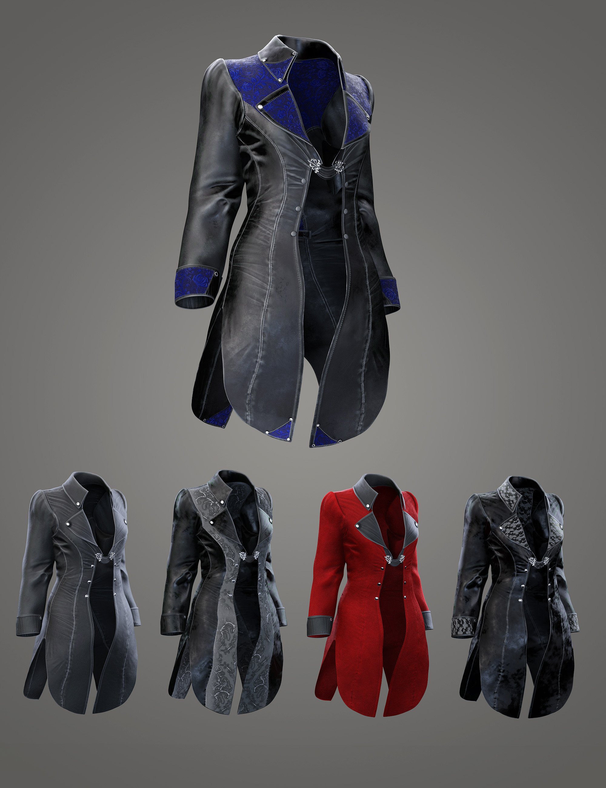Demetria Jacket for Genesis 8 and 8.1 Females by: Barbara BrundonUmblefugly, 3D Models by Daz 3D