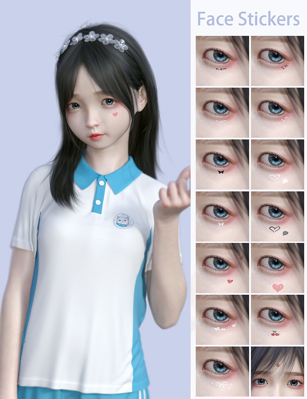 SU Xiao Meng Character and Expressions for Genesis 8.1 Female by: Sue Yee, 3D Models by Daz 3D