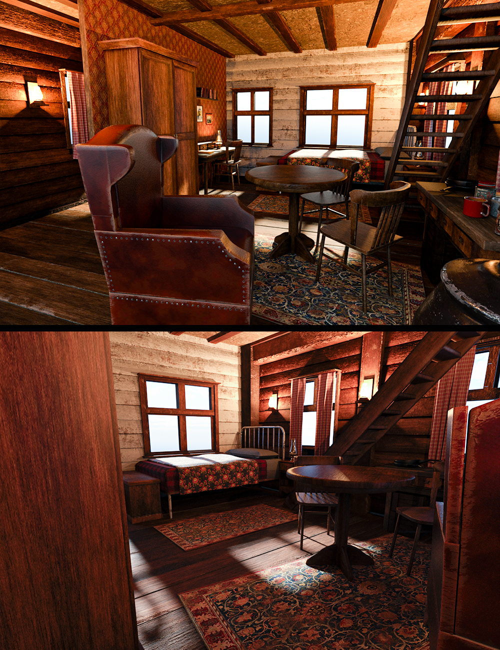 M3D Western General Store Room Interior by: Matari3D, 3D Models by Daz 3D