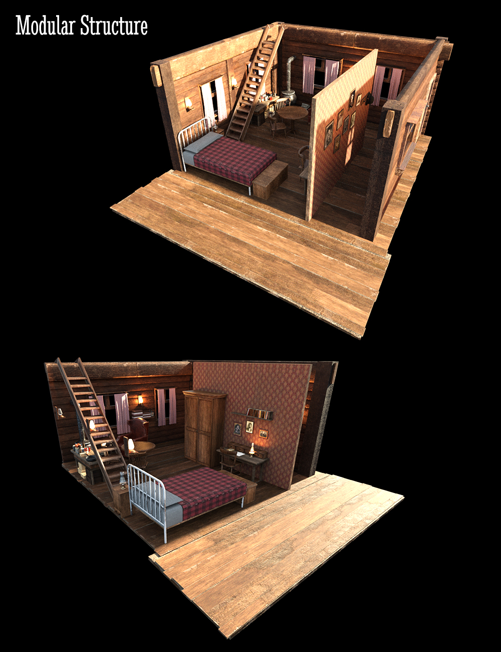 M3D Western General Store Room Interior | Daz 3D