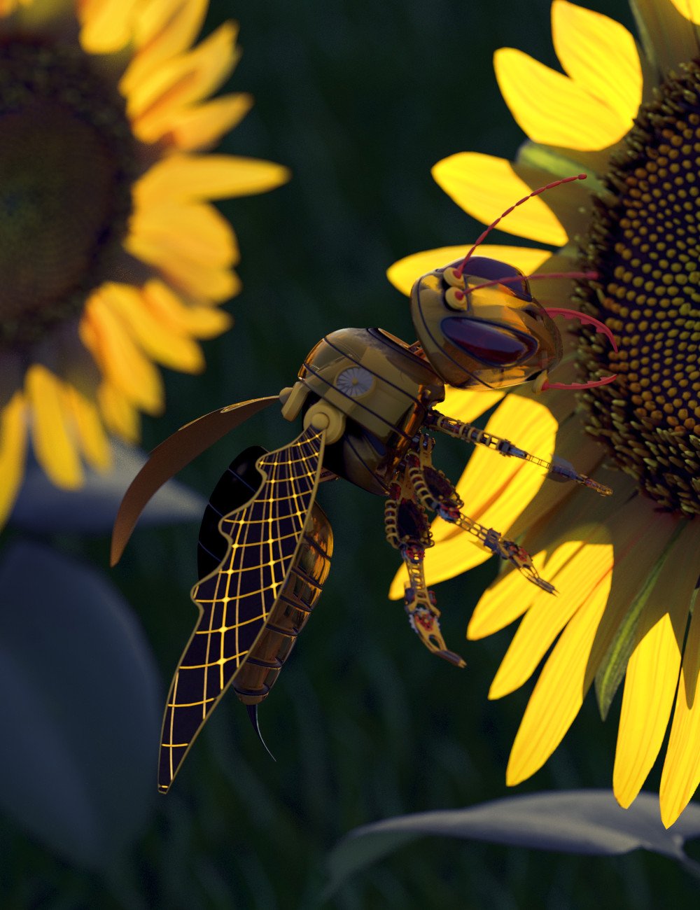 Murderous Mechanical Hornet Murderous Mechanical Hornet by: ForbiddenWhispersDavid Brinnen, 3D Models by Daz 3D