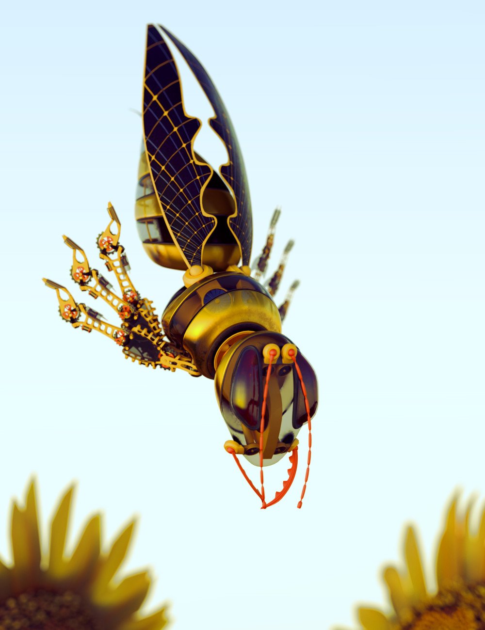 Murderous Mechanical Hornet Murderous Mechanical Hornet by: ForbiddenWhispersDavid Brinnen, 3D Models by Daz 3D