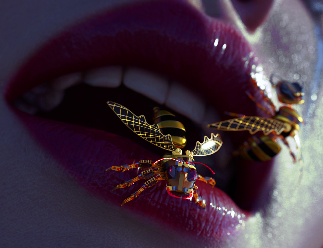 Murderous Mechanical Hornet by: ForbiddenWhispersDavid Brinnen, 3D Models by Daz 3D