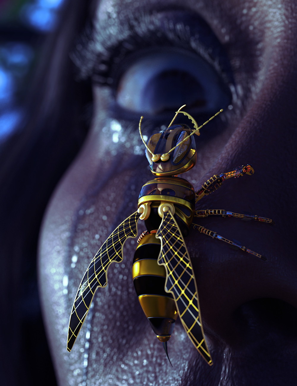 Murderous Mechanical Hornet by: ForbiddenWhispersDavid Brinnen, 3D Models by Daz 3D