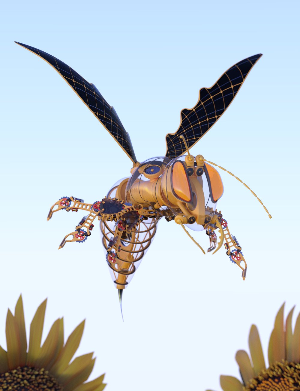 Murderous Mechanical Hornet Murderous Mechanical Hornet by: ForbiddenWhispersDavid Brinnen, 3D Models by Daz 3D