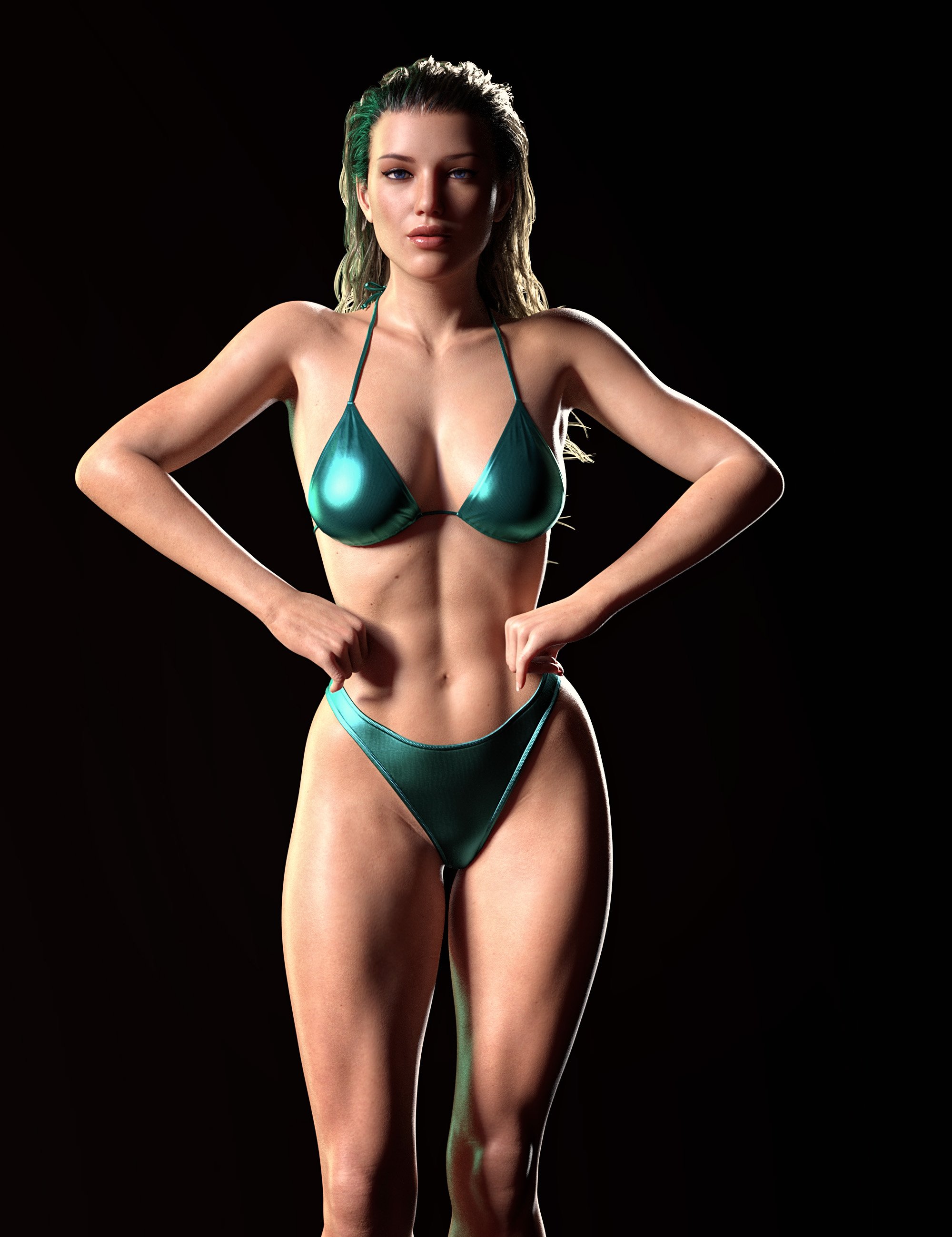 Z Muscular Beauty Shape and Pose Mega Set for Genesis 8 and 8.1 Female by: Zeddicuss, 3D Models by Daz 3D