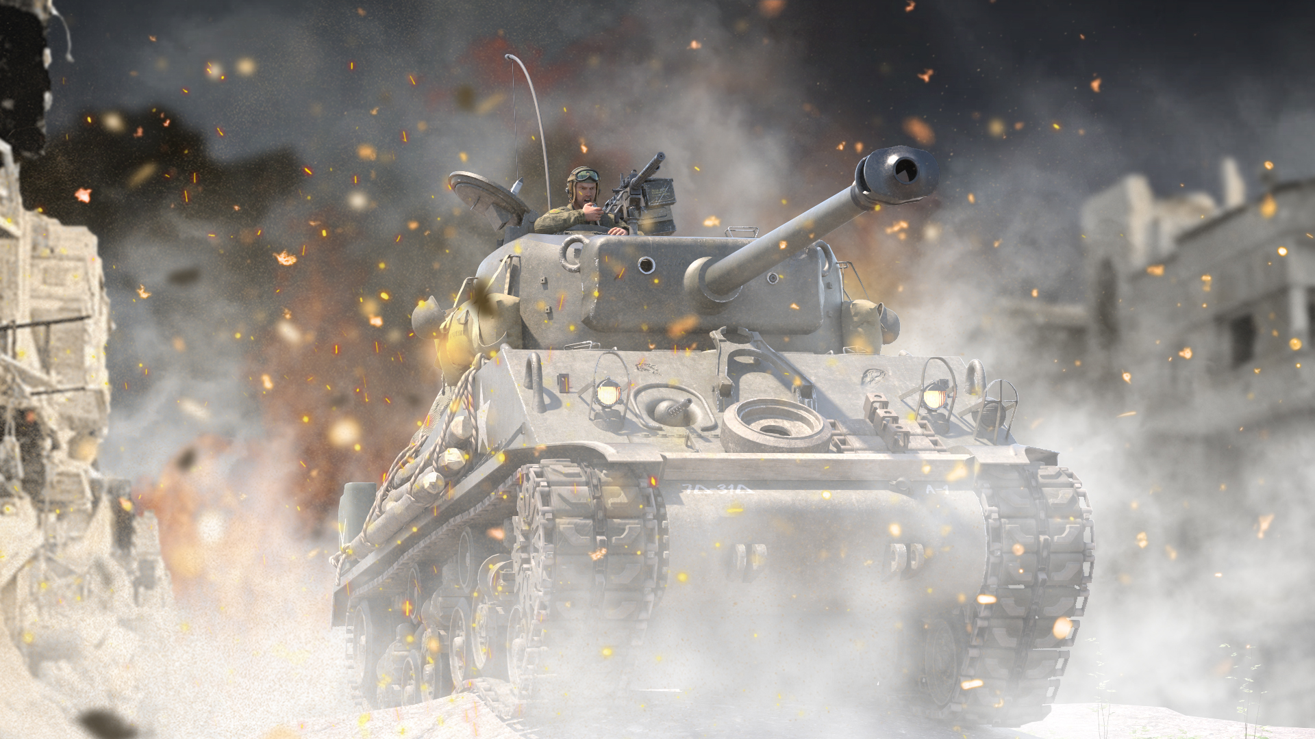WWII American Tank WWII American Tank by: DarkEdgeDesign, 3D Models by Daz 3D