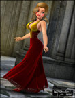 Evening Star Dress Unimesh Fits by: XenaBarbara Brundon, 3D Models by Daz 3D
