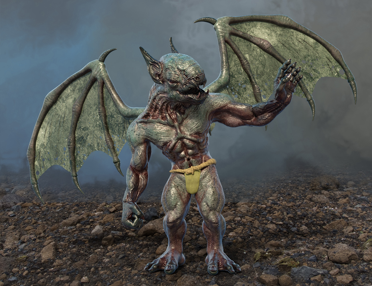Bat Demon Bat Demon by: midnight_stories, 3D Models by Daz 3D