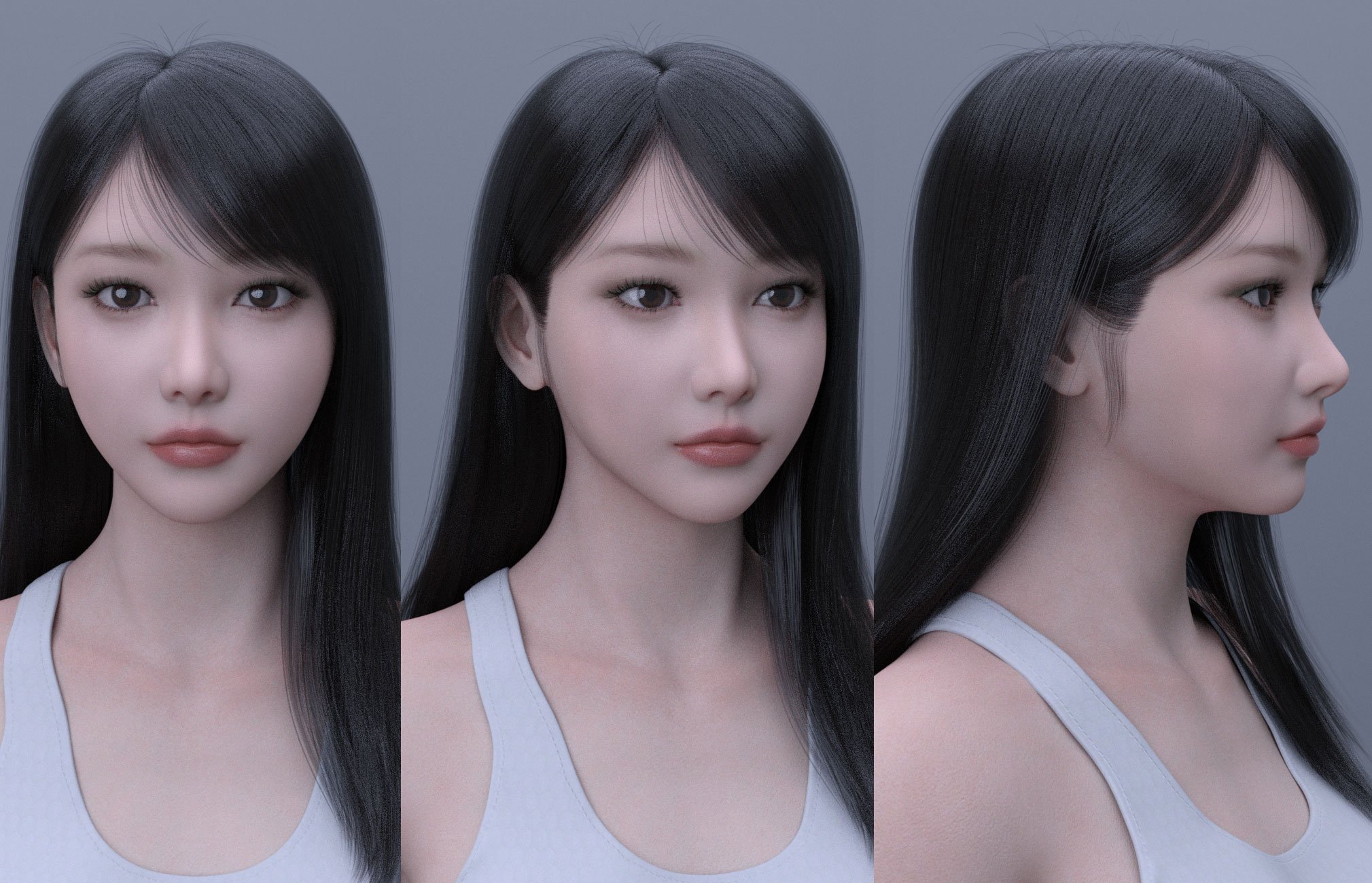 Yujin for Genesis 8.1 Female by: HerYun, 3D Models by Daz 3D