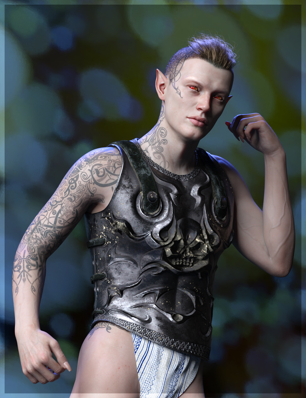 ND Minos Armor, dForce Loincloth, and Pants for Genesis 8.1 Male by: Nathy DesignSade, 3D Models by Daz 3D