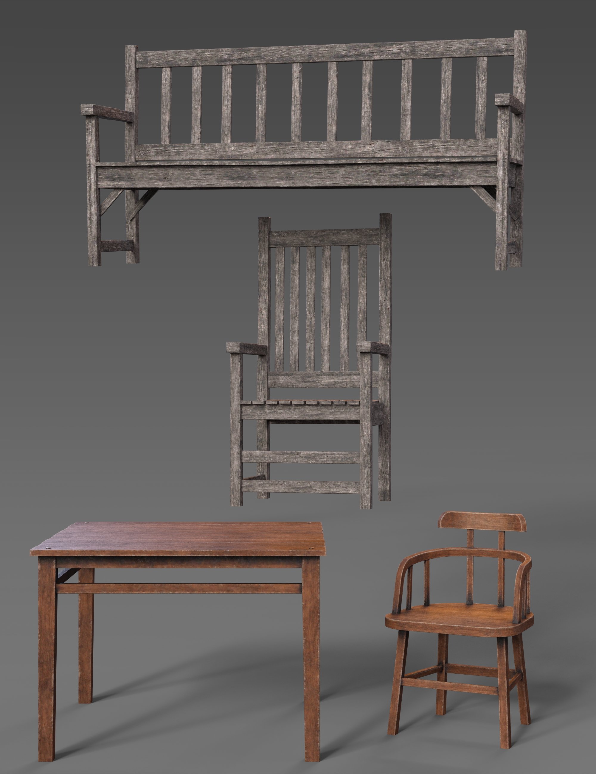 Wild West Town Furniture by: Charles, 3D Models by Daz 3D