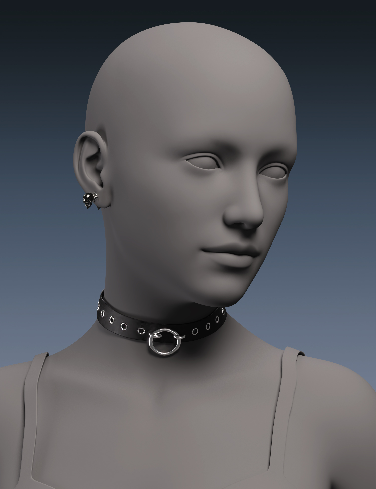 KuJ Goth Punk Outfit Accessories for Genesis 8 and 8.1 Females Daz 3D