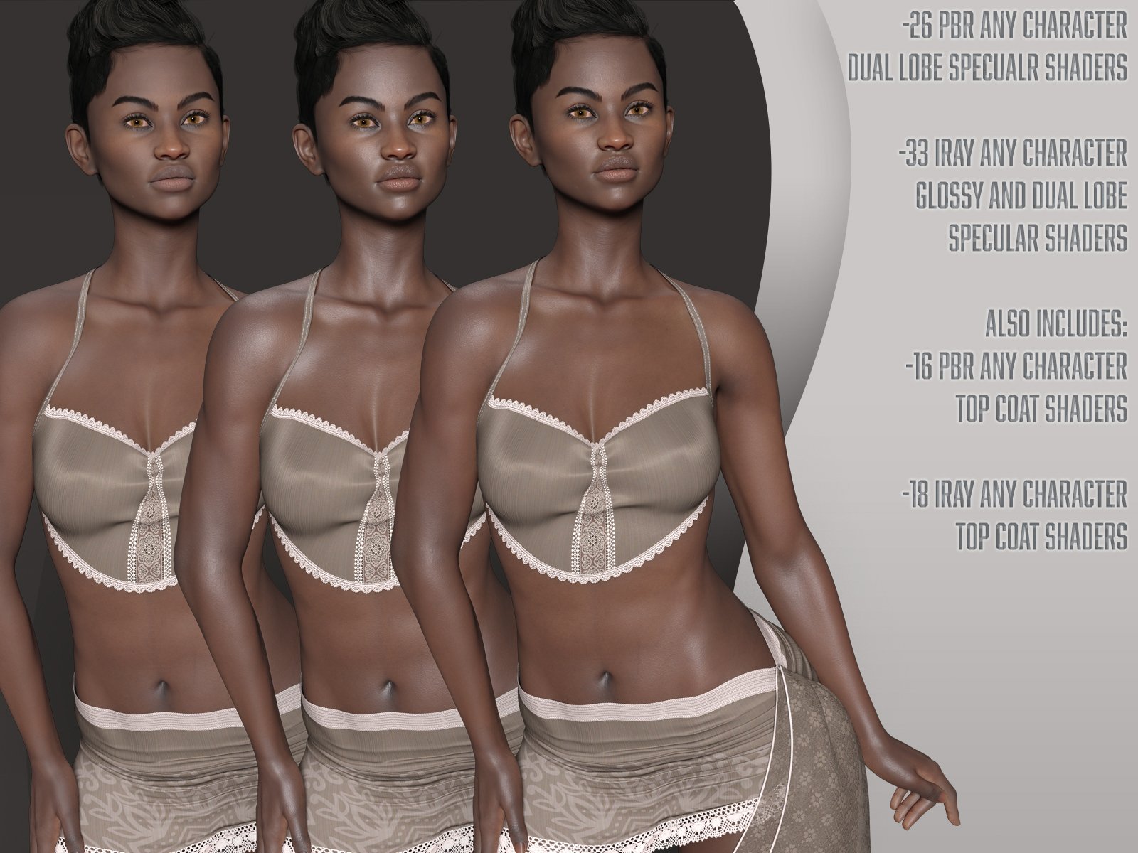 TM Character Creator Shaders by: TwiztedMetal, 3D Models by Daz 3D