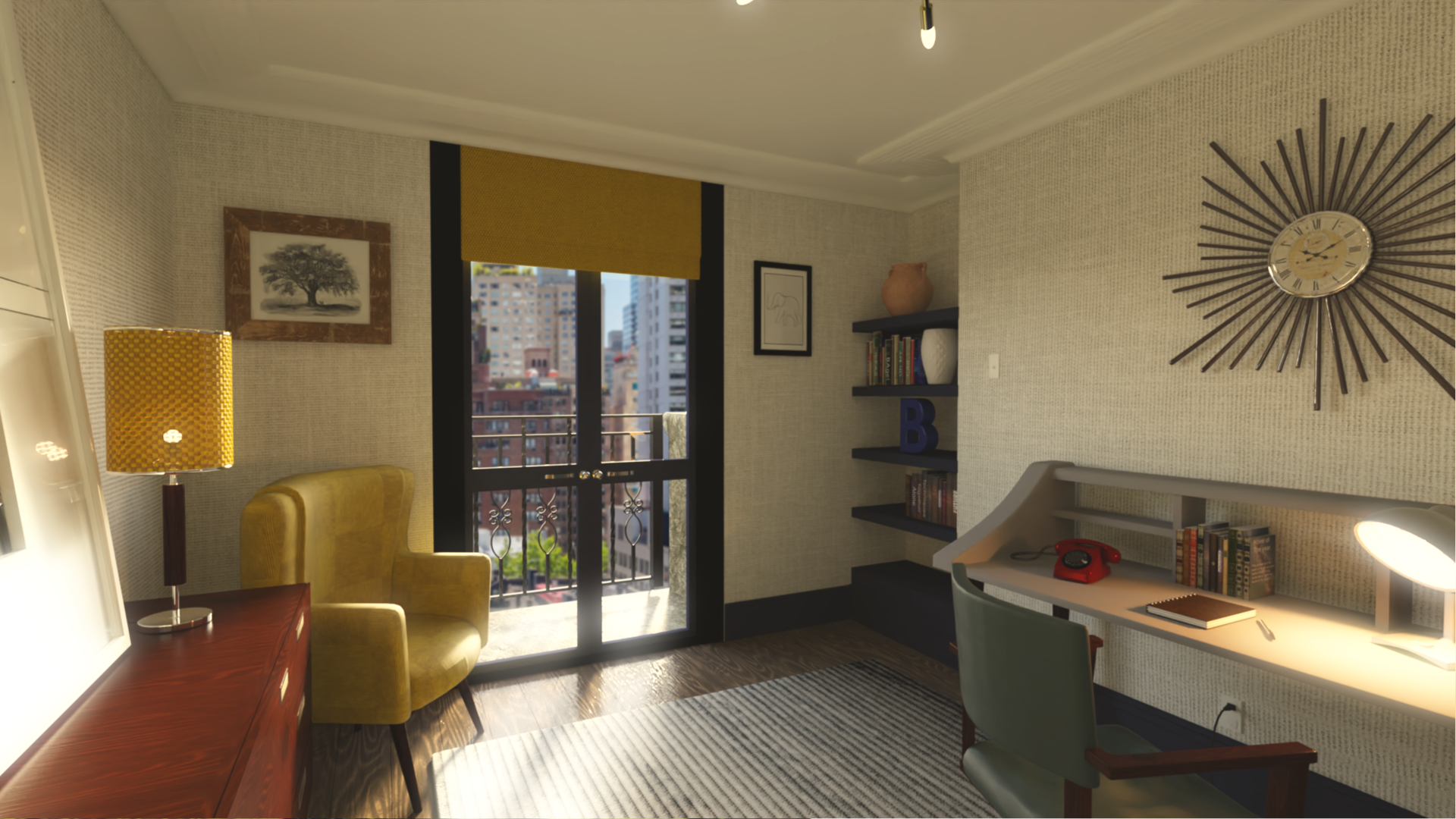 Boston Home Office Daz 3D