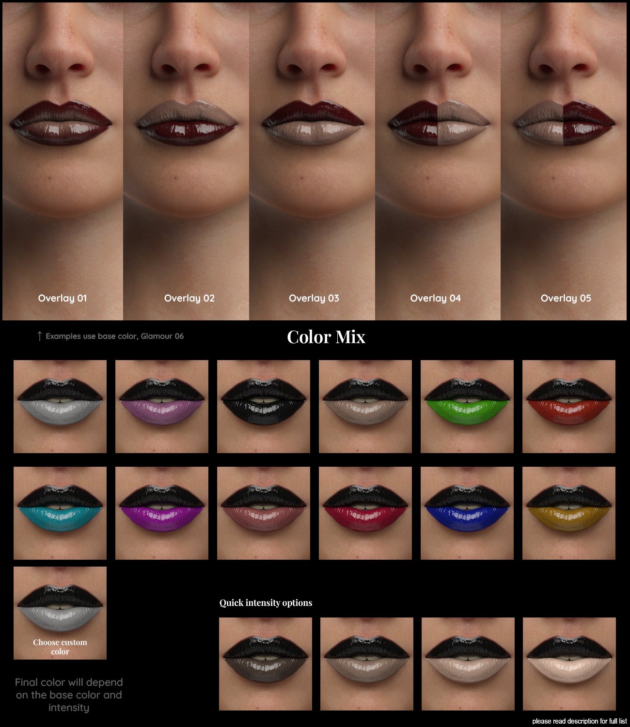 CGI Kiss Me Lip Gloss for Genesis 8 and Genesis 8.1 Females CGI Kiss Me Lip Gloss for Genesis 8 and Genesis 8.1 Females by: Color Galeria, 3D Models by Daz 3D