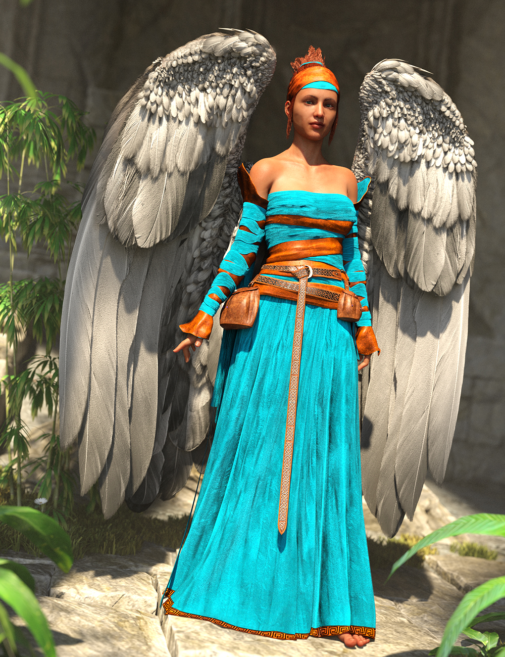 dForce Angeloi Outfit for Genesis 8 and 8.1 Females