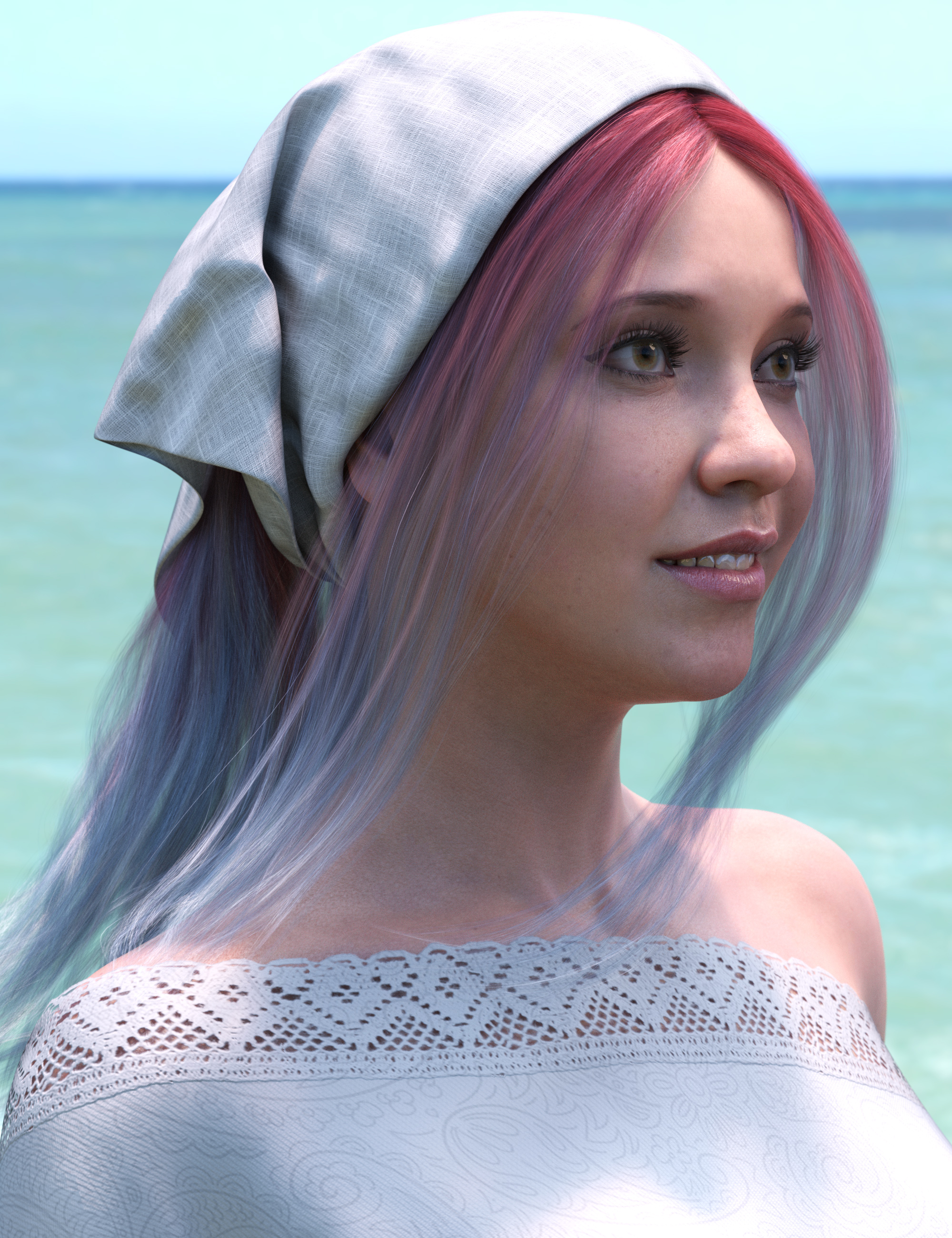Summer Scarf Hair Texture Expansion Summer Scarf Hair Texture Expansion by: outoftouch, 3D Models by Daz 3D