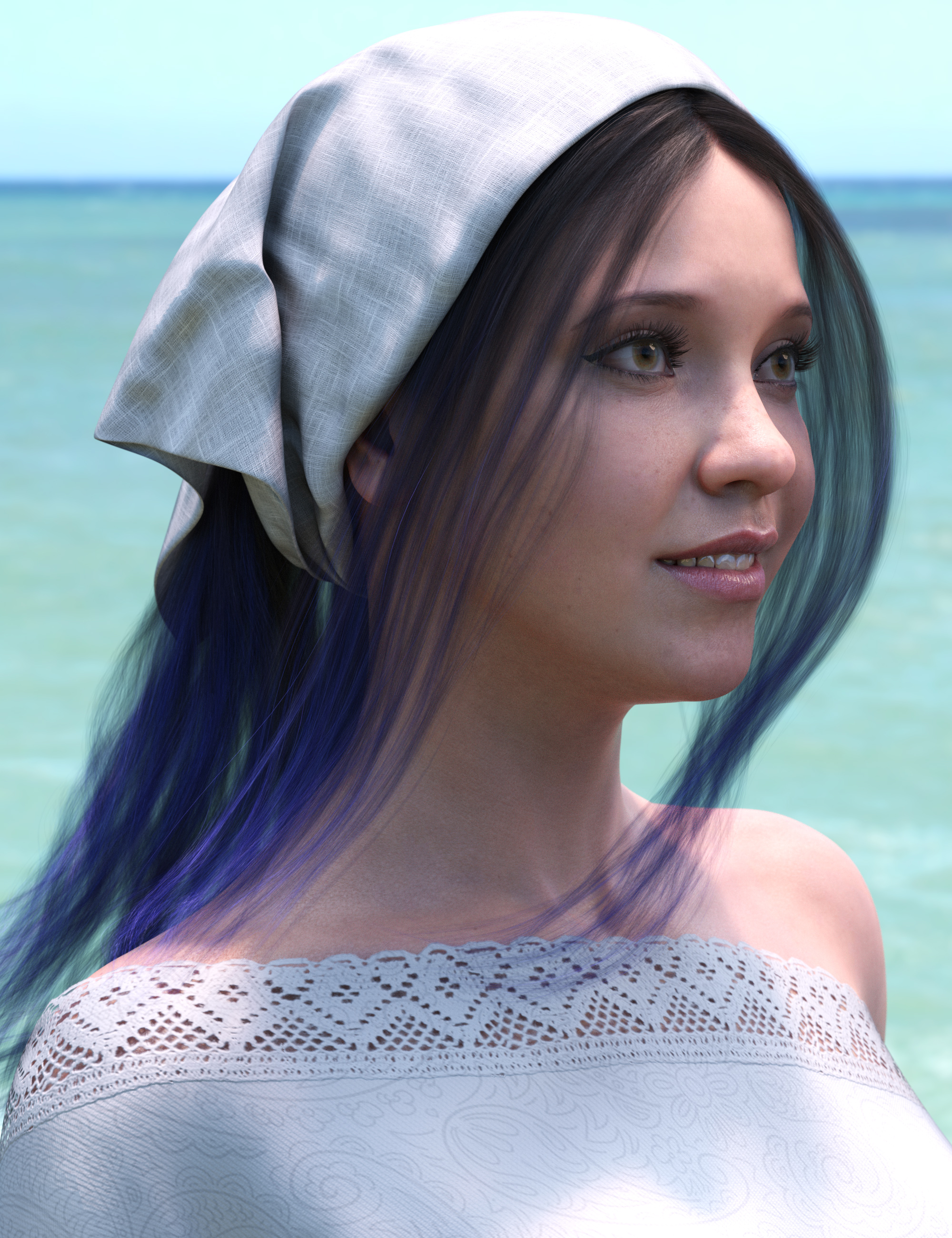 Summer Scarf Hair Texture Expansion Summer Scarf Hair Texture Expansion by: outoftouch, 3D Models by Daz 3D