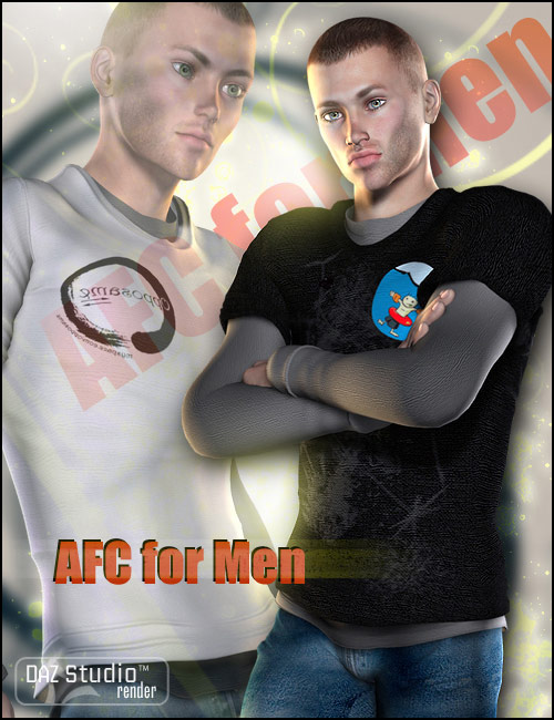 AFC for Men by: Barbara Brundon, 3D Models by Daz 3D