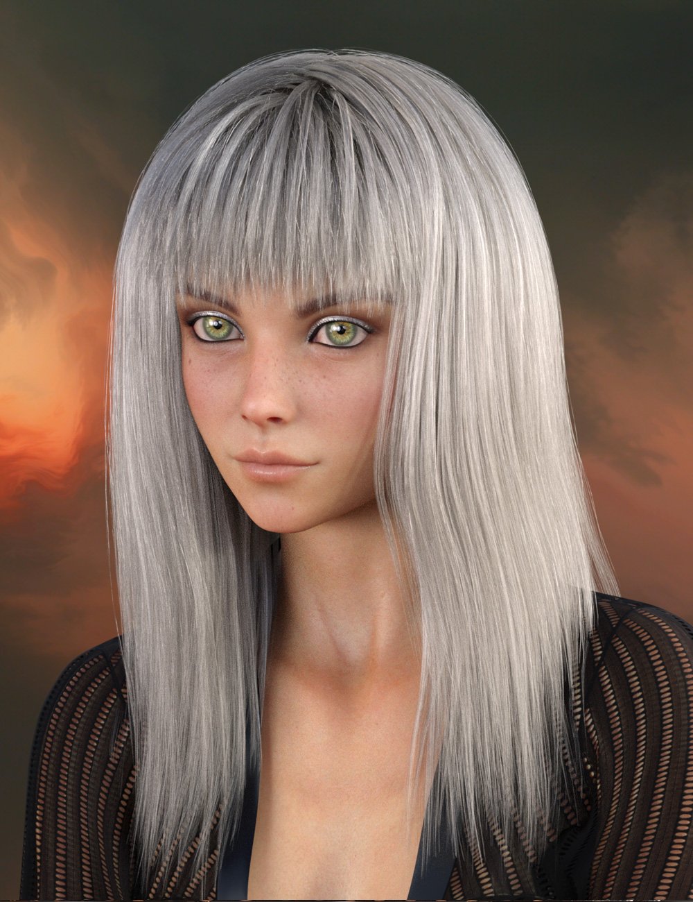 Hoku Hair for Genesis 8 and 8.1 Hoku Hair for Genesis 8 and 8.1 by: Prae, 3D Models by Daz 3D