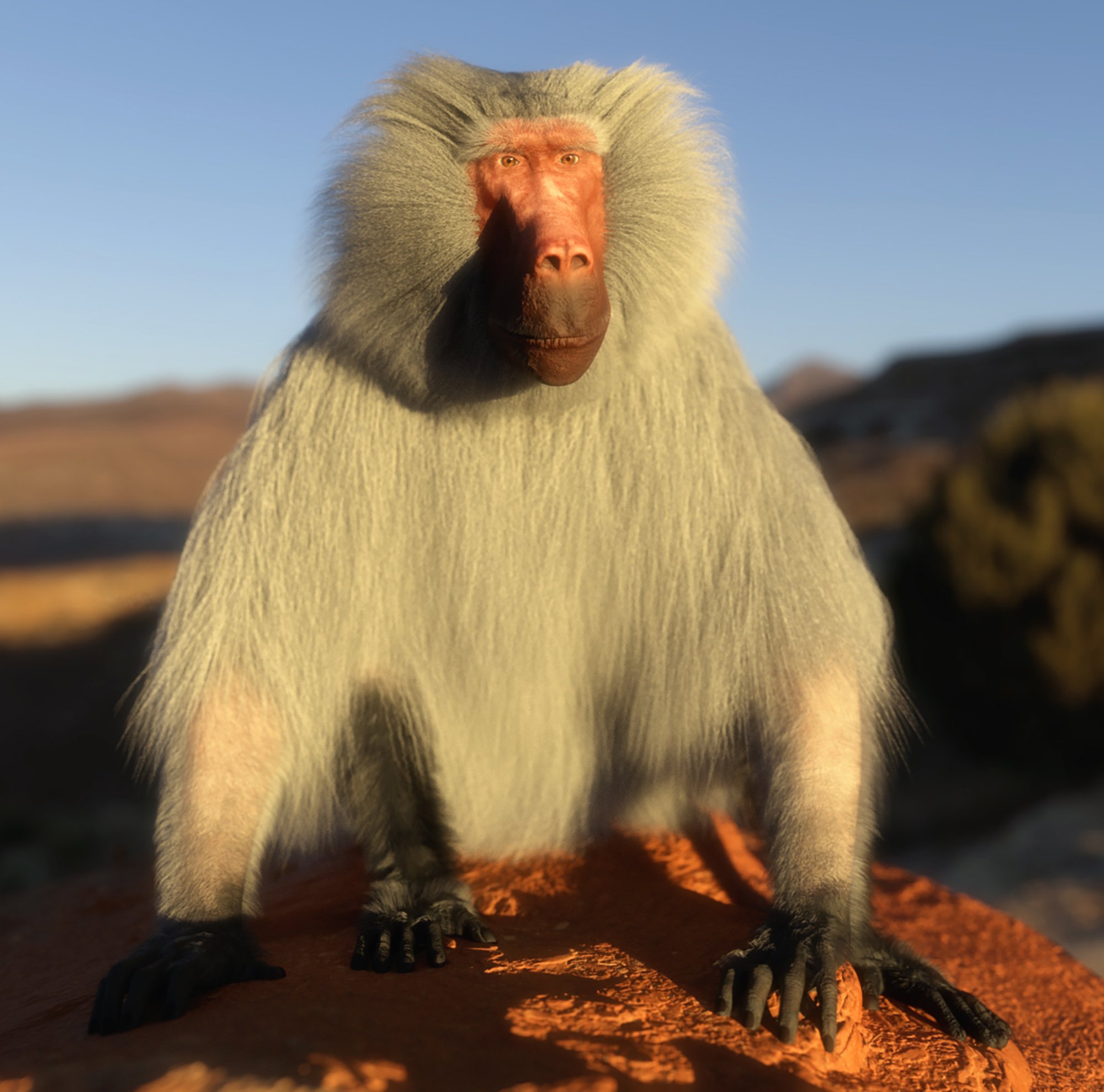 Baboon By AM For Genesis 8 Male | Daz 3D