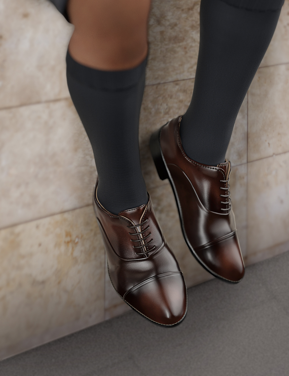 Japan's Modern High School Uniform Shoes and Socks for Genesis 8 Males by: adeilsonjc, 3D Models by Daz 3D