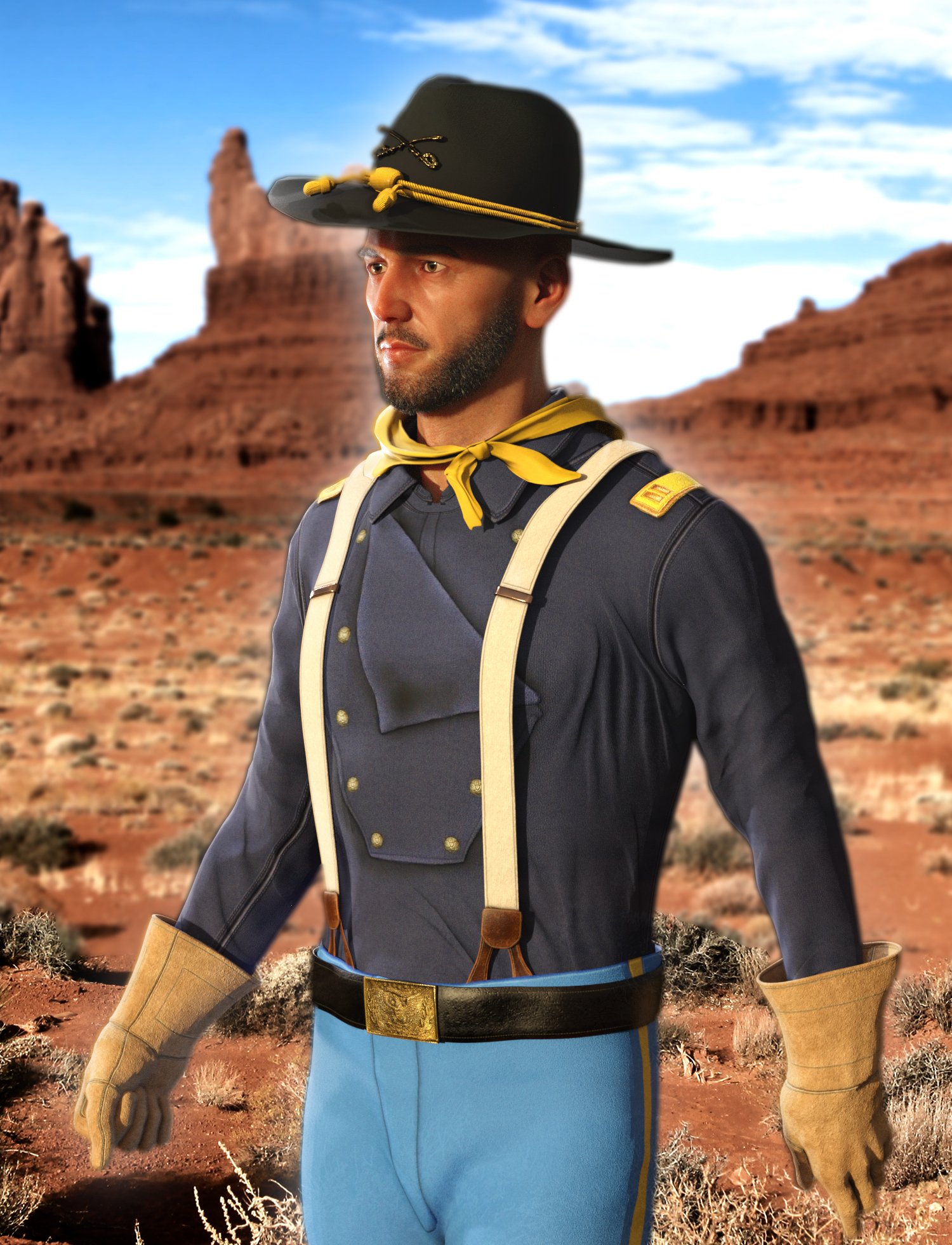 dForce US Cavalry Outfit for Genesis 8 and 8.1 Males dForce US Cavalry Outfit for Genesis 8 and 8.1 Males by: Meshitup, 3D Models by Daz 3D