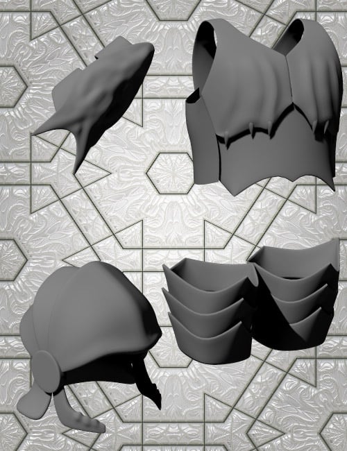 Dragon Clan Armor by: Valandar, 3D Models by Daz 3D