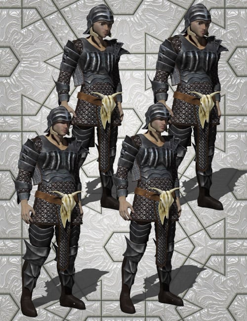 Dragon Clan Armor by: Valandar, 3D Models by Daz 3D